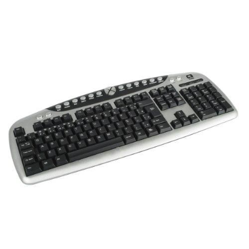 TECLADO PS2 MULTIMEDIA PRETO/PRATA KB3203-1 C3 TECH