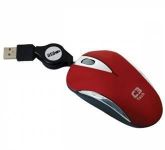 MOUSE USB MINI OPTICO RETRATIL MS3207-2 VERMELHO C3 TECH