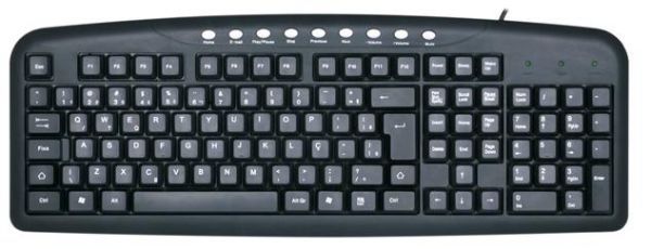 Teclado PS2 Multimídia